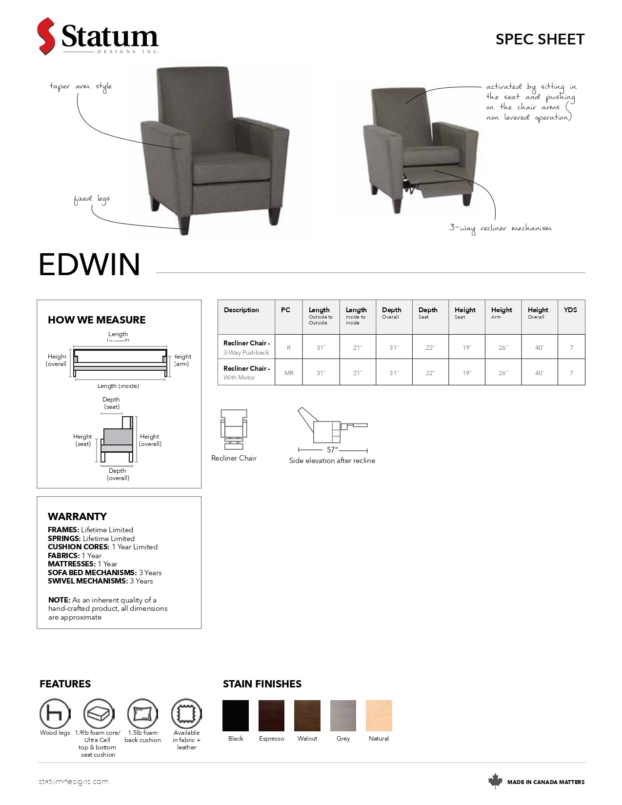 Edwin Recliner