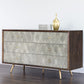 Aniston Dresser - Dark Mango - Taupe Shagreen