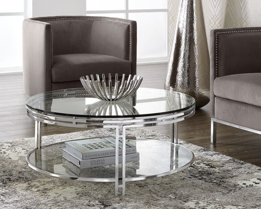 Andros Coffee Table - Stainless Steel