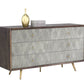 Aniston Dresser - Dark Mango - Taupe Shagreen