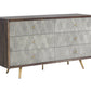 Aniston Dresser - Dark Mango - Taupe Shagreen