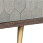 Aniston Dresser - Dark Mango - Taupe Shagreen