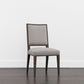 Aurelia Dining Chair - Dark Brown - Linoso Light Grey