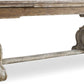 Hooker Furniture Dining Room Chatelet Refectory Rectangle Trestle Dining Table with Two 22'' Leaves