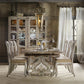 Hooker Furniture Dining Room Chatelet Refectory Rectangle Trestle Dining Table with Two 22'' Leaves