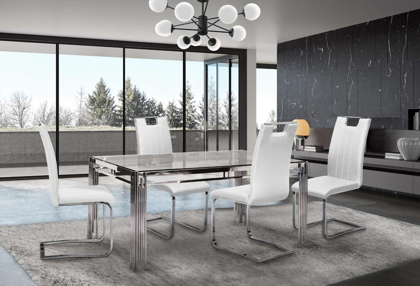 Dining Set Table with Chairs - Valencia Collection