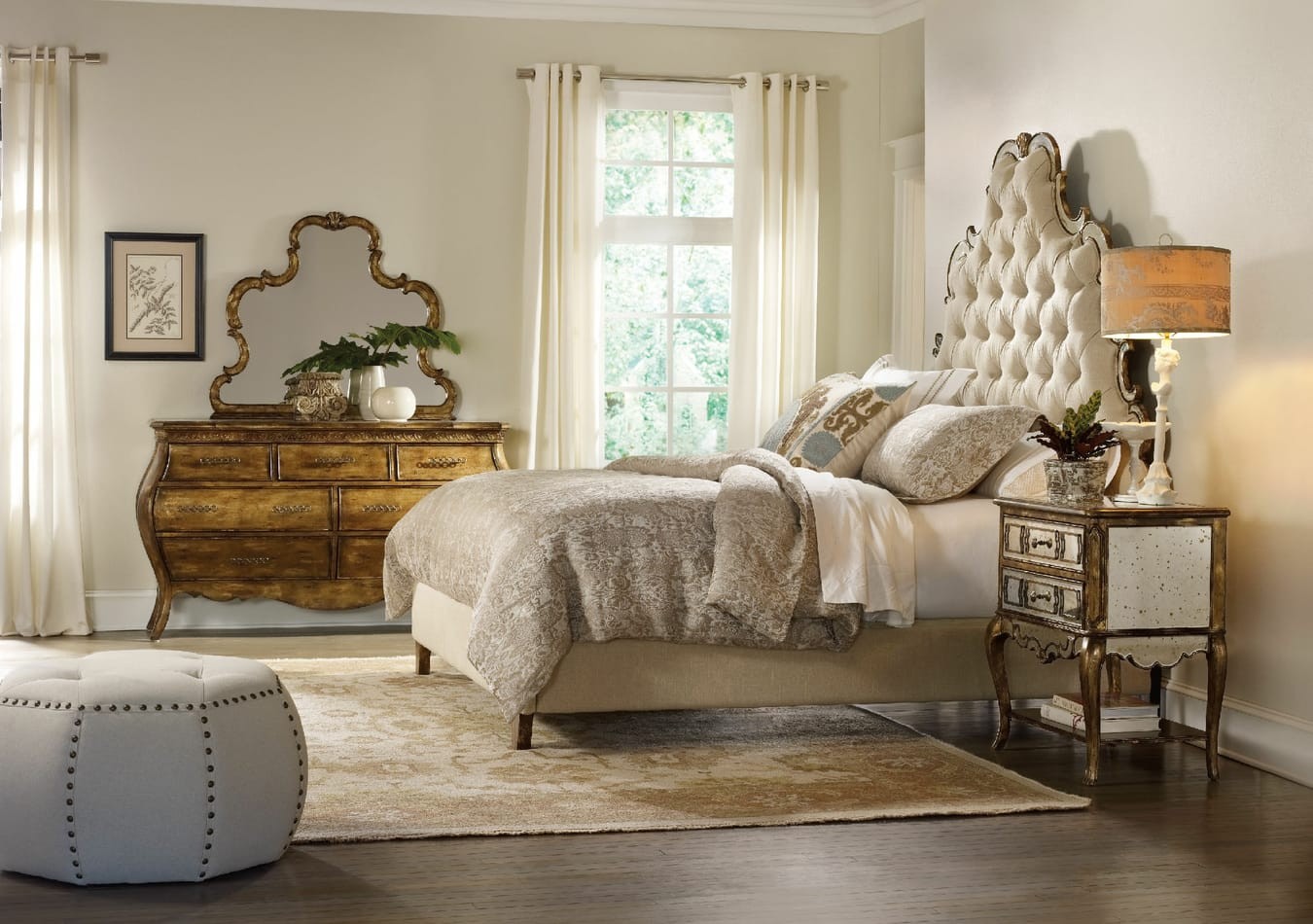 Sanctuary Queen Tufted Headboard  - Bling