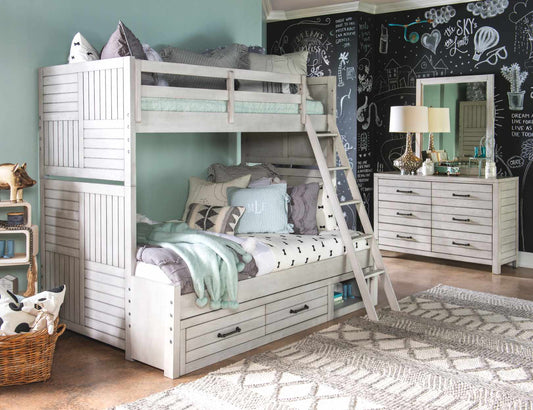 Summer Camp - Stone Path Gray Bunk Bed